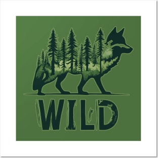 Wolf wild animal Posters and Art